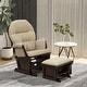 preview thumbnail 7 of 43, HOMCOM Nursery Glider Rocking Chair with Ottoman Cushion Seating