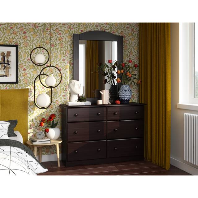 100% Solid Wood 6-drawer Double Dresser by Palace Imports