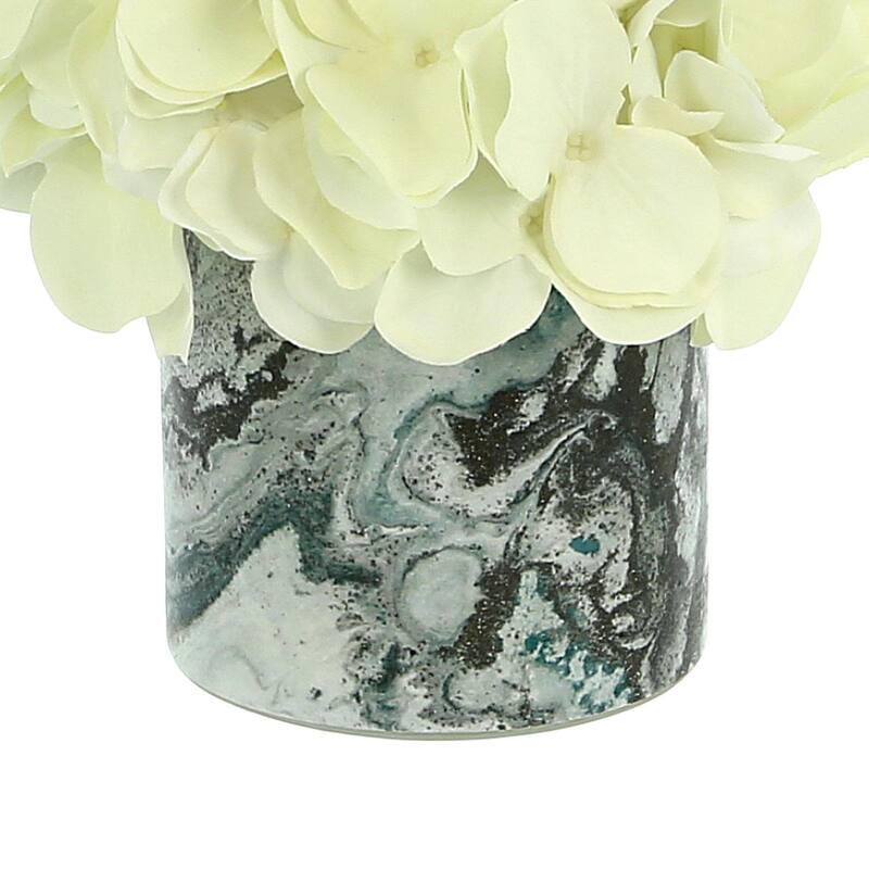 Hydrangea Arrangement in a Glass Vase