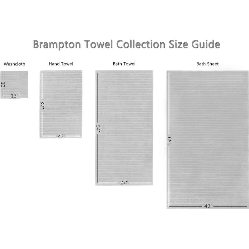 Classic Turkish Towels 100% Turkish Cotton Bath Sheets Plush Ribbed 3 Piece 40x65" - 40x65