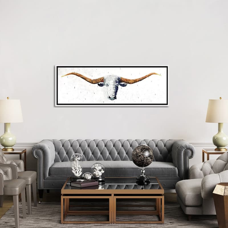 iCanvas "Longhorn" by Marvin Pelkey Framed Canvas Print