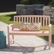 preview thumbnail 22 of 20, Loja Outdoor Acacia Bench by Christopher Knight Home