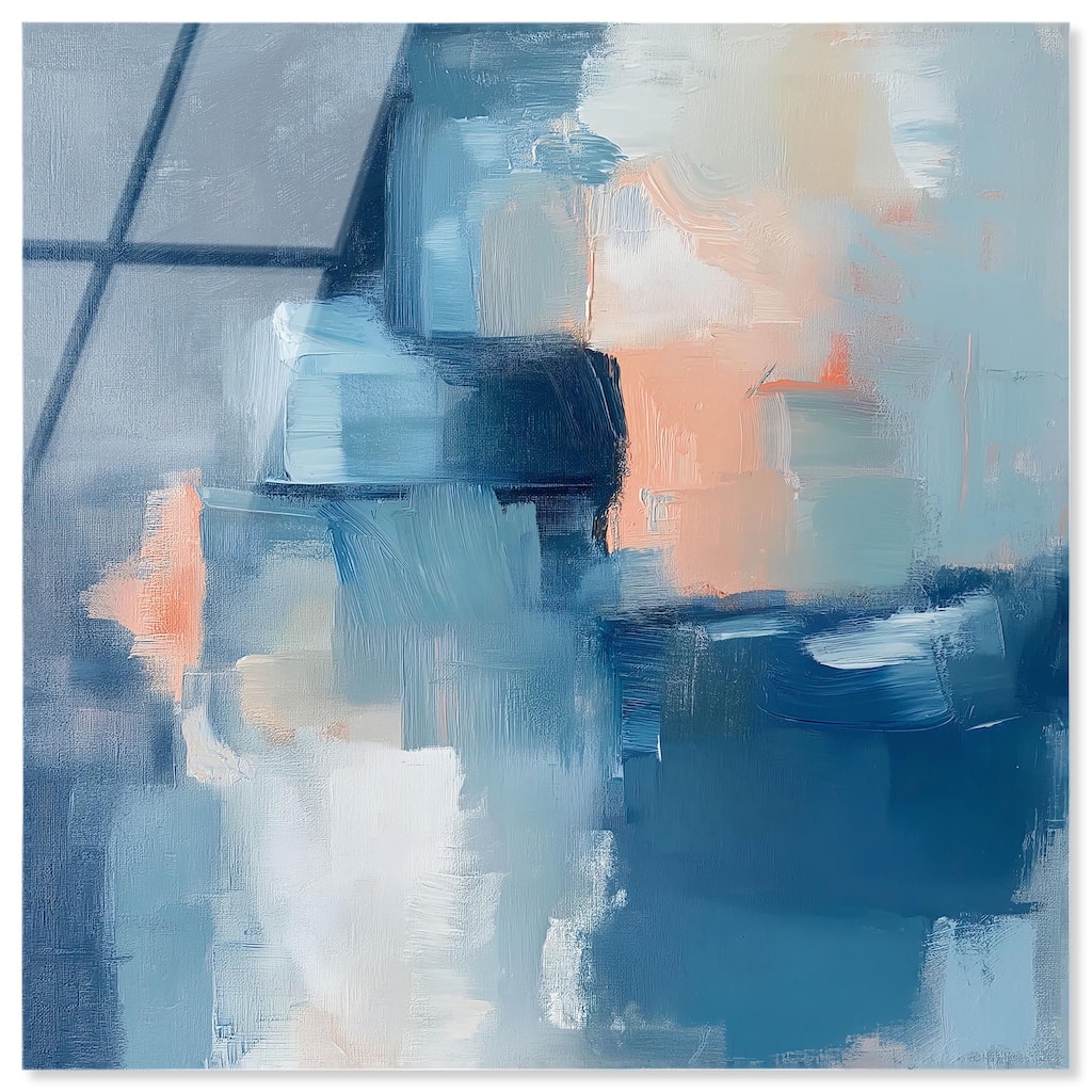 Whispering Blue I Acrylic by Art Remedy, Ready to Hang