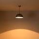 preview thumbnail 9 of 19, 1-Light Modern Industrial Distressed Gold Leaf Bowl Dome Oversized Pendant Light for Kitchen Island