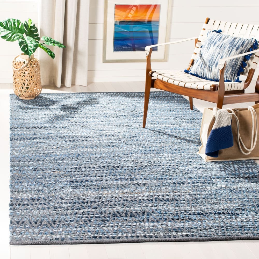 SAFAVIEH Handmade Montauk Diamond Sisal Casual Geometric Cotton Rug