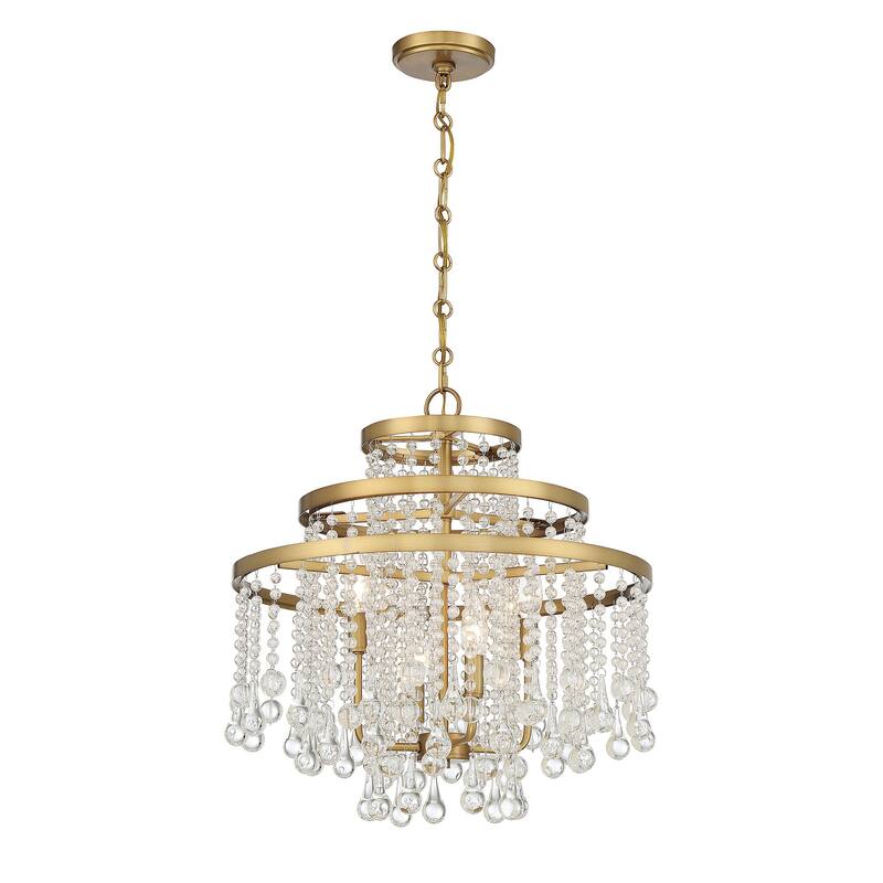 Savoy House 1-1866-4 Luna 4 Light 20" Wide Crystal Chandelier