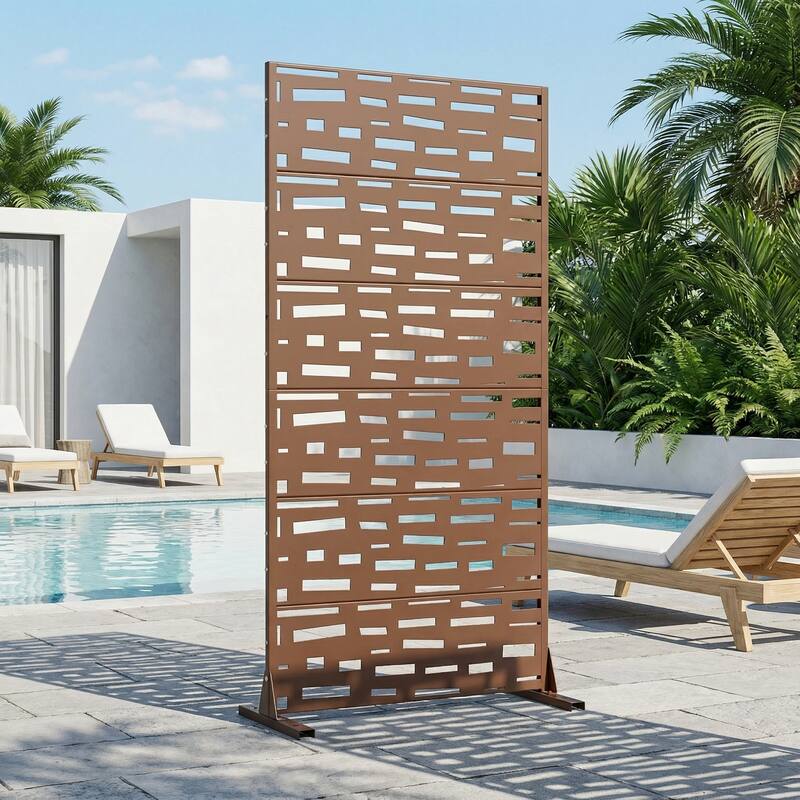 Outdoor Privacy Screen Metal Privacy Screen Panel Free Standing