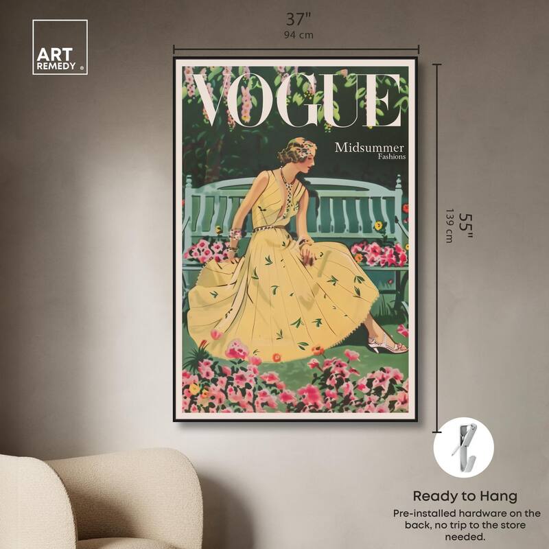 Midsummer Fashion Cover Canvas by Art Remedy