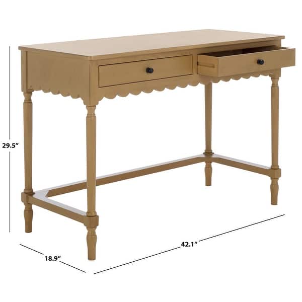 dimension image slide 3 of 4, SAFAVIEH Haven 2-Drawer Desk
