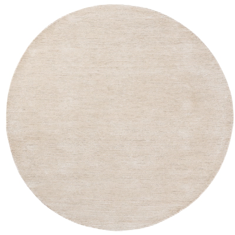 SAFAVIEH Handmade Soho Gorana Wool & Viscose Rug - 6' Round - Beige