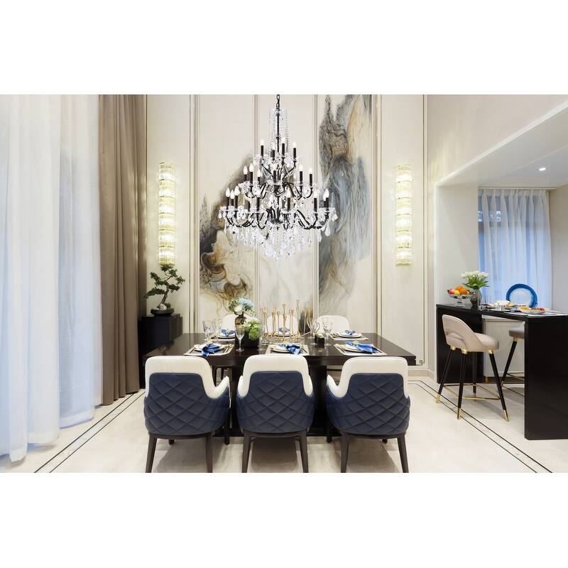 Fleur Illumination 24 light Dark Bronze Chandelier
