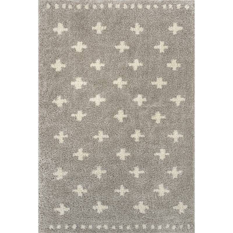 JONATHAN Y Calvia Berber Geometric Shag Area Rug