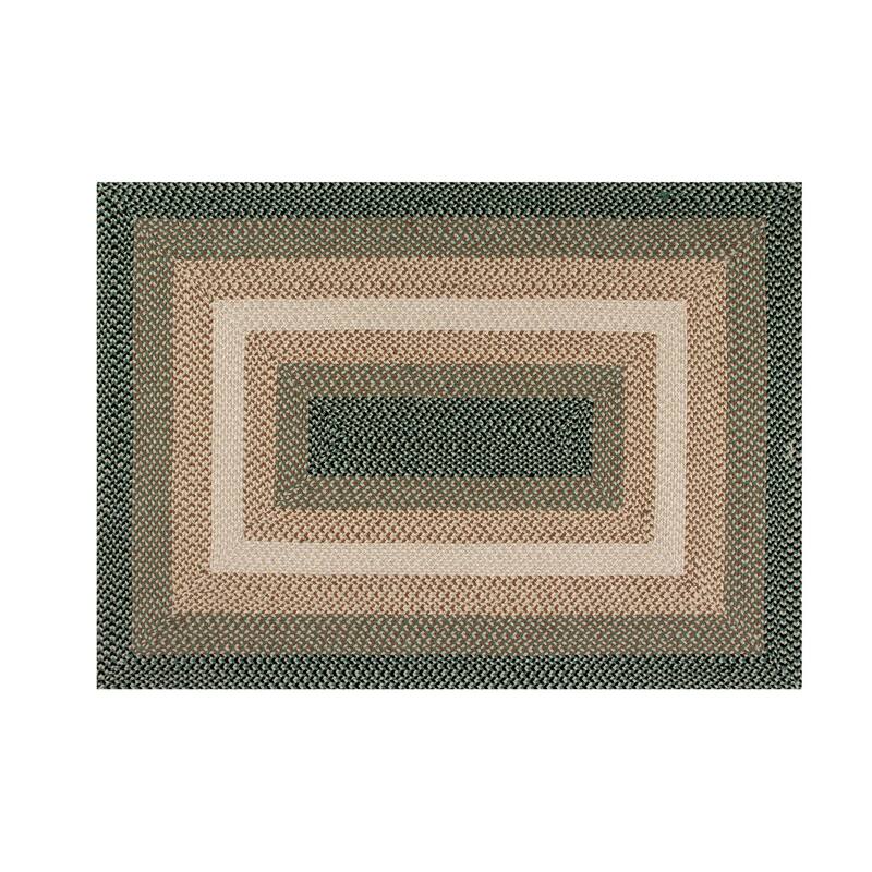 Better Trends Woodbridge Braid 100% Wool Stain Resistant, Double-Sided Reversible Rectangle Indoor Area Utility Rug