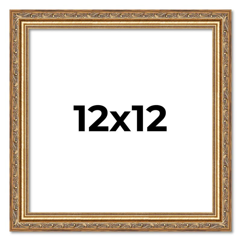 12x12 Frame Red Solid Wood Picture Frame Width 1.75 Inches | Interior Frame Depth 1 13/16 Inches