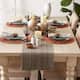 DII Variegated Taupe Fringe Table Runner 13x72