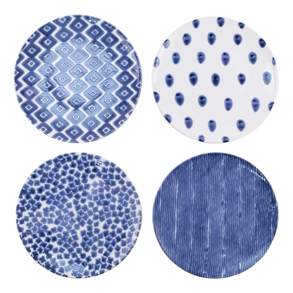 viva by VIETRI Santorini Assorted Dinner Plates - Set of 4