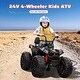 preview thumbnail 5 of 4, Ride On ATV w/Powerful Engine & Full Metal Suspensions Black