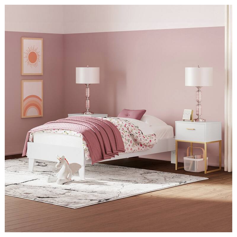 Signature Design by Ashley Socalle Platform Bed - White - Twin