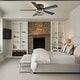 preview thumbnail 10 of 33, 52" Flush Mount 5-Blade Modern Crystal Indoor Ceiling Fan with Light Kit and Remote