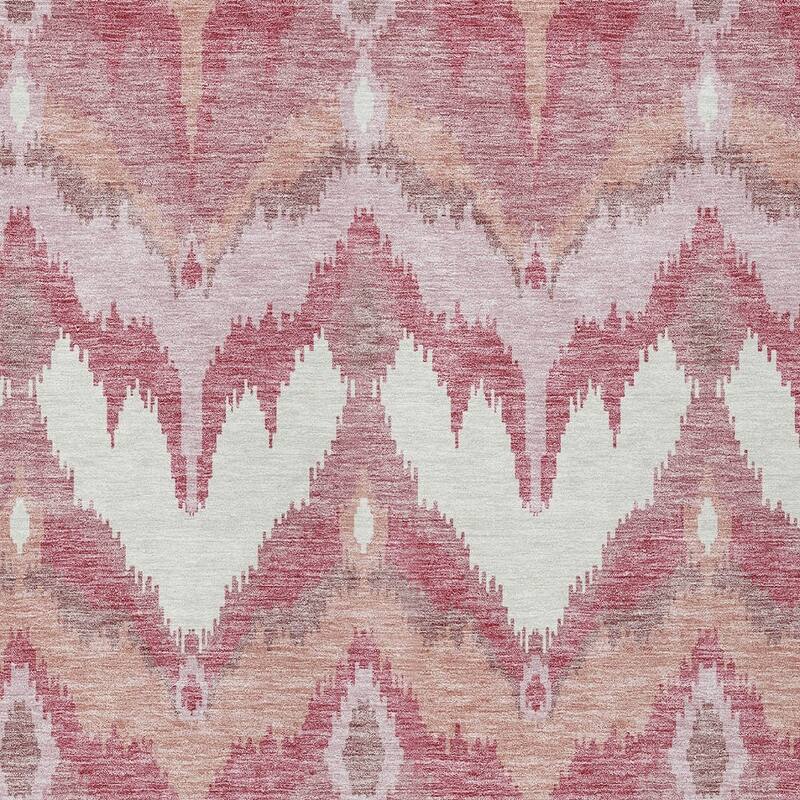 HomeRoots Ikat Transitional Rectangle Outdoor Rug