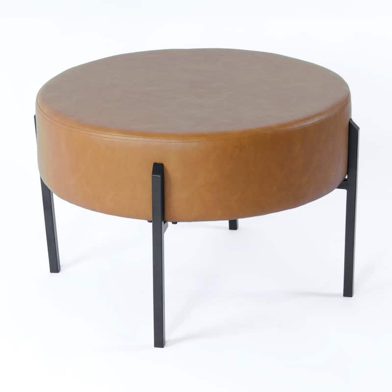 HomePop Modern Round Ottoman