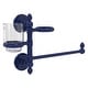 preview thumbnail 23 of 26, Allied Brass Prestige Skyline Collection Hair Dryer Holder and Organizer Mediterranean Blue