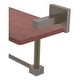 preview thumbnail 3 of 16, Allied Brass 16 Inch Solid IPE Ironwood Shelf with Integrated Towel Bar