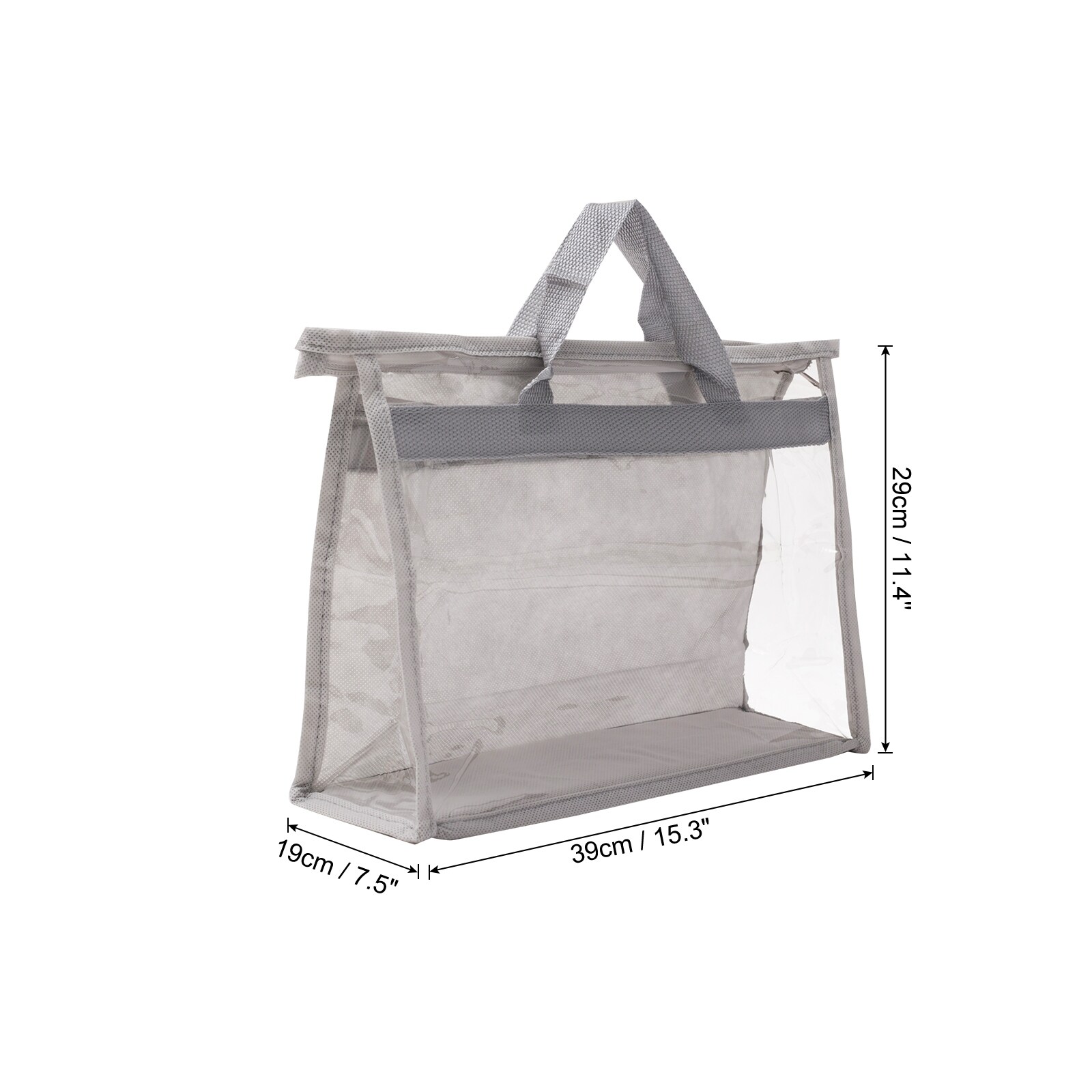 Folding Transparent Dust Bag Clear Purse Organizer Dustproof Handbag for  Home 