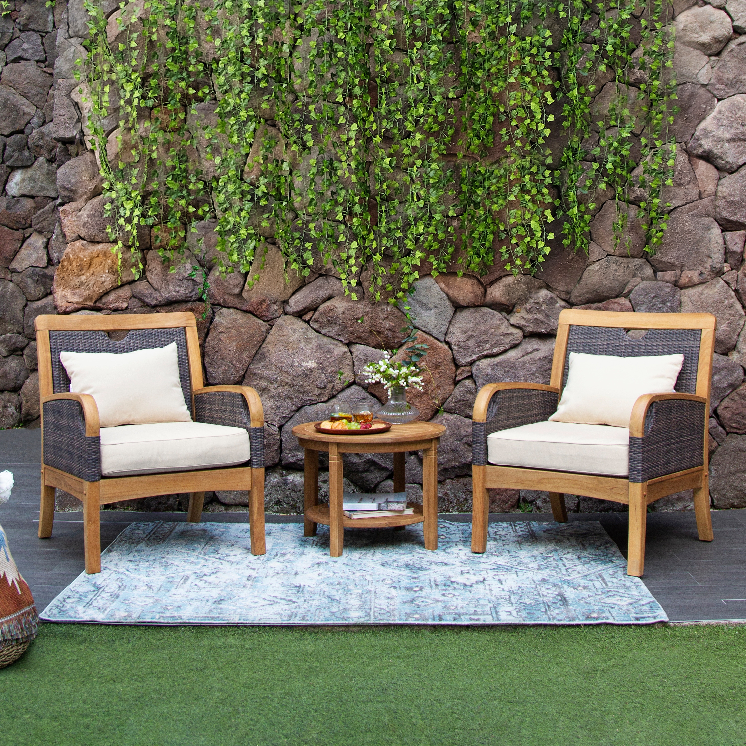 Sevilla outdoor chair replacement cushions 2 piece set sale
