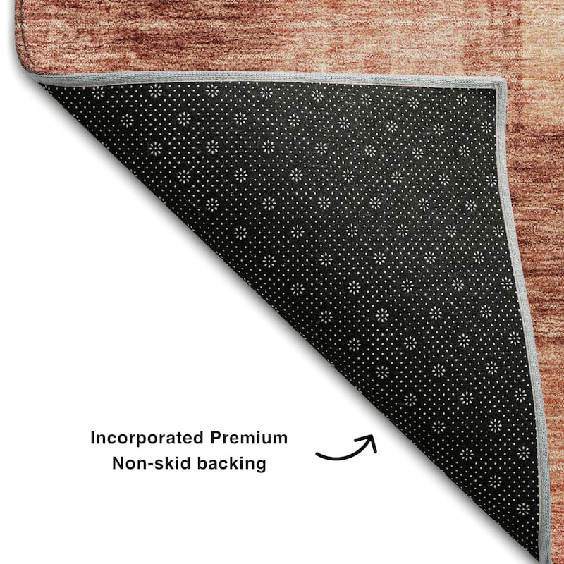 Premium Washable Super Soft Modern Checker Mayfield Rug