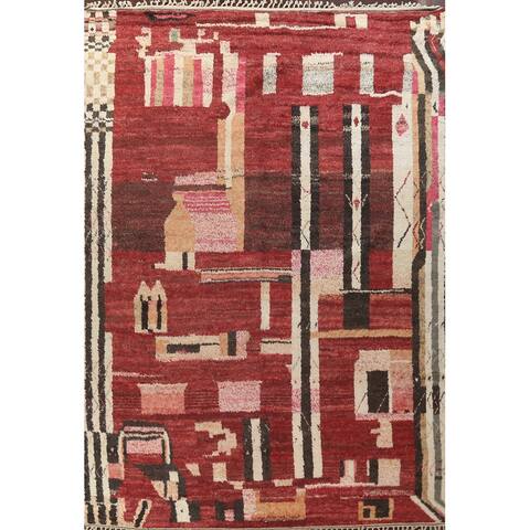 Abstract Moroccan Oriental Large Living Room Area Rug Wool Handmade - 11'8" x 15'6"