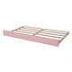 preview thumbnail 23 of 34, Teddy Fleece Twin Size Upholstered Daybed with Pull-out Trundle Bed and LED Light, Sofa Bed Frame for Bedroom Apartment