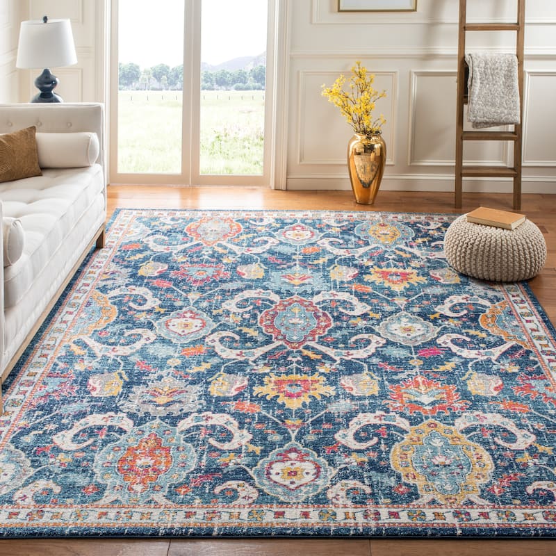 SAFAVIEH Evoke Beene Vintage Boho Rug - 8' x 10' - Navy/Fuchsia