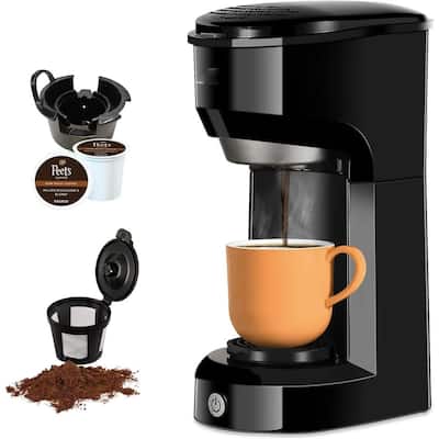 Single Serve Coffee Maker 6-14OZ With Filter Coffee Brewer