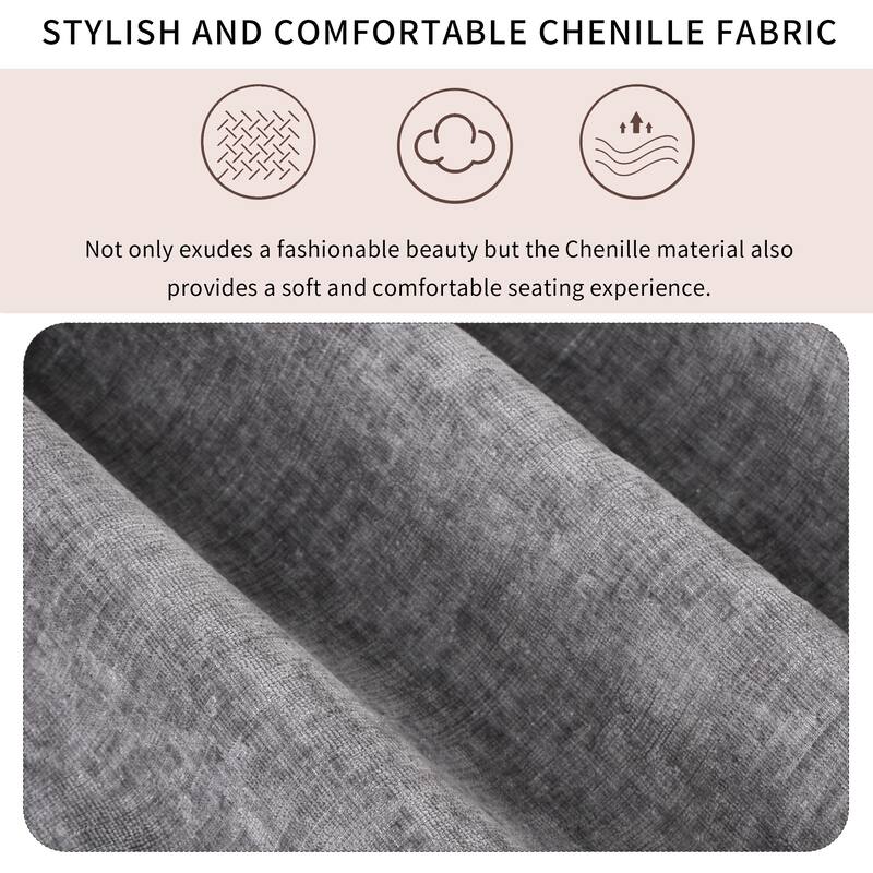 L-shaped Sectional Sofa with Storage Chaise, Free Conversion Sleeper Sofa Bed for Livingroom 3-Seater Polyester Sofa Bed