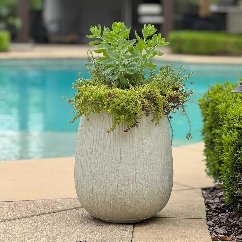 Uttermost 18250 Rustic Ridge 14" Wide Magnesium Oxide Outdoor Planter