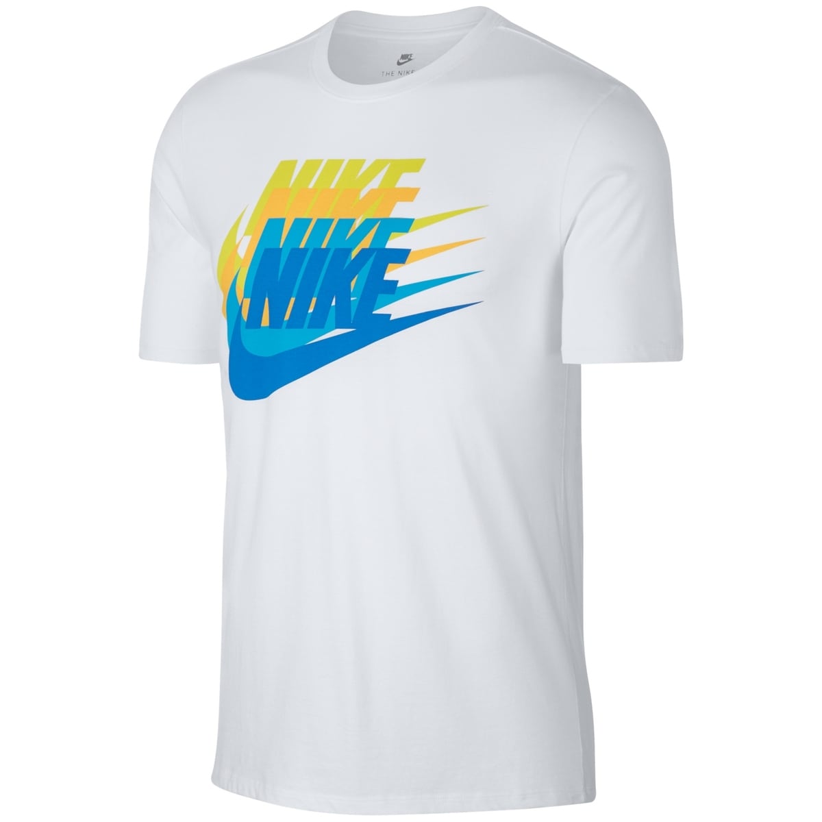 yellow and blue nike shirt