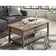 preview thumbnail 12 of 15, Modern Farmhouse Rectangular Lift Coffee Table - 43.15 in * 23.47 in * 18.07 in Grey
