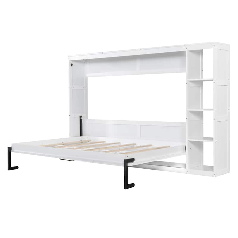 Full Murphy Bed with Bookshelf