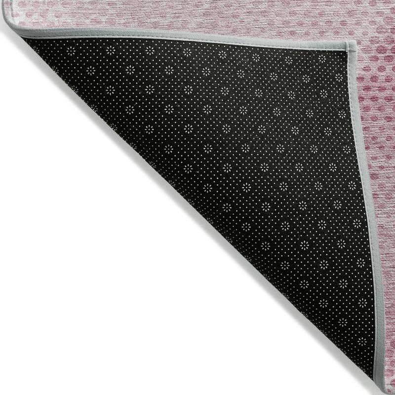 Machine Washable Indoor/ Outdoor Modern Diamonds Chantille Rug