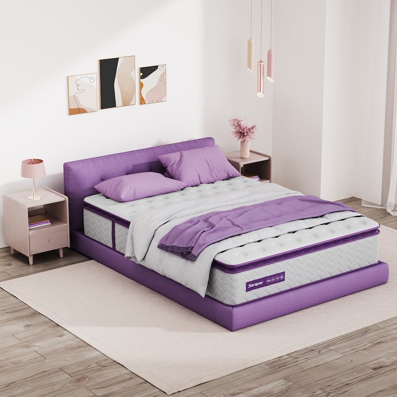 Queen Size Mattress,12 Inch Hybrid Memory Foam and Pocketed Springs Mattress