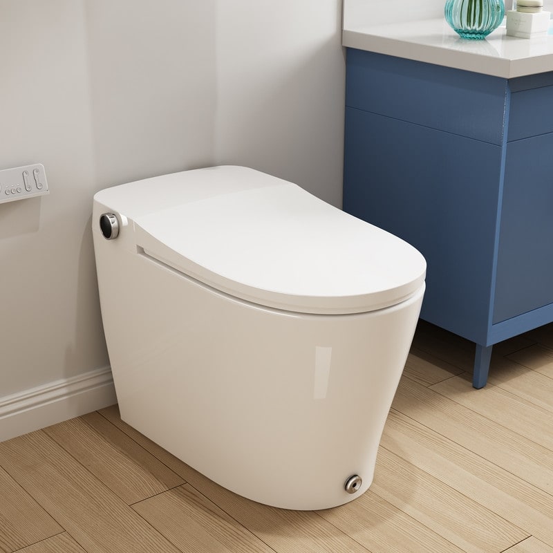 HOROW Elongated Smart Toilet Bidet Heated Seat Auto Flush Remote White