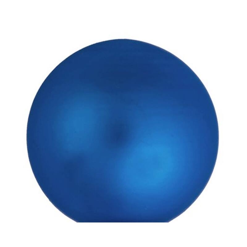 Matte Finish Glass Christmas Ball Ornaments - 2.75" (70mm) - Blue Delft - 12ct