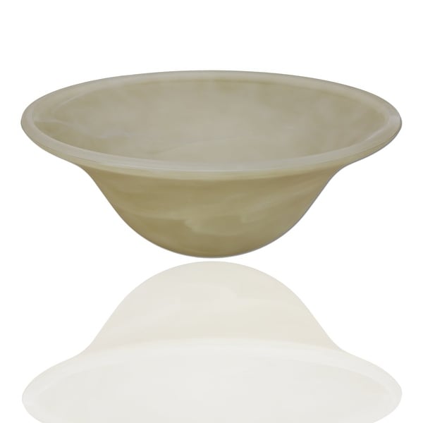 Alabaster Glass Lamp Shade Replacement for Floor Lamp White