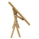 preview thumbnail 39 of 59, SAFAVIEH Outdoor Akita Folding Table with Umbrella Hole - 54.6" x 31.2" x 28.08"