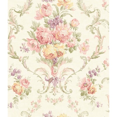 Seabrook Designs Alethea Floral Unpasted Wallpaper - 20.5 in. W x 33 ft. L