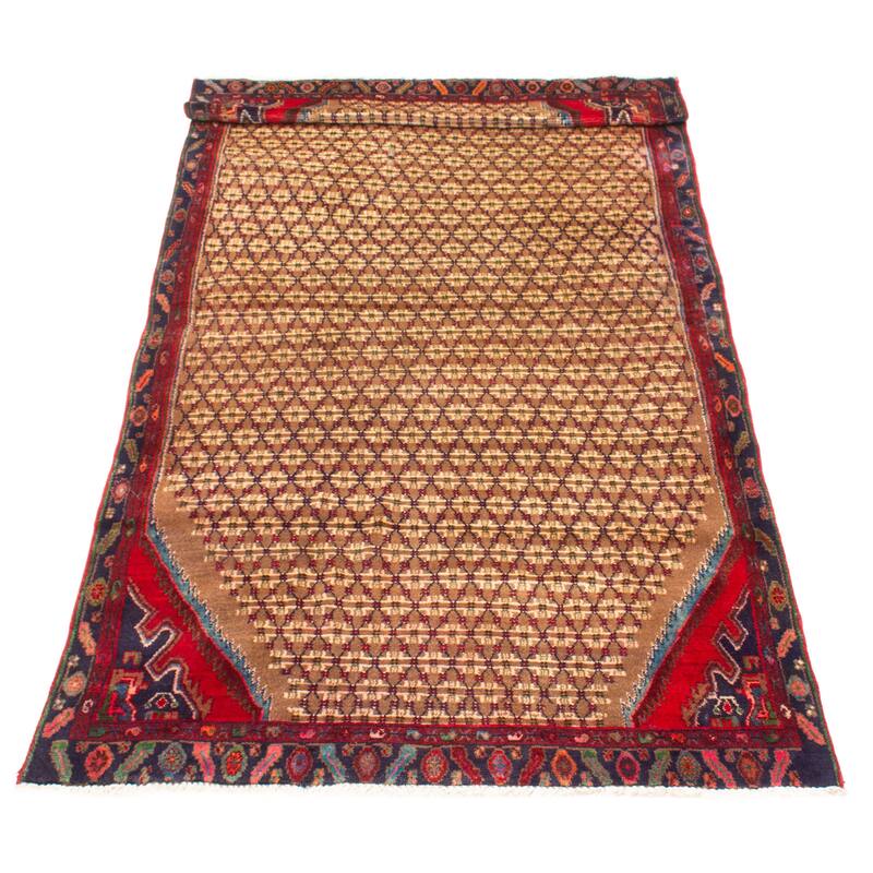 ECARPETGALLERY Hand-knotted Andelz Brown Wool Rug - 4'8 x 10'5