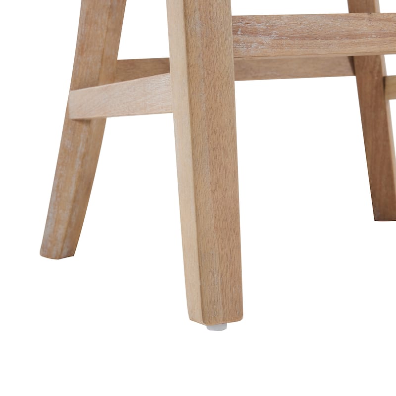 Fescue Upholstery Rubberwood 27-inch Height Barstool (set of 2) by Christopher Knight Home