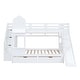 preview thumbnail 27 of 59, Castle Style Bunk Bed with 2 Drawers 3 Shelves and Slide