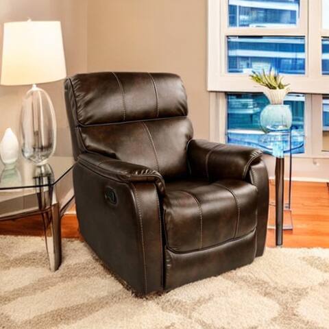Manual Rocker Recliner, Fabric Recliner Chair, Ergonomic Lounge Chair for Living Room